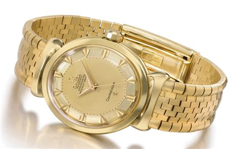 omega mens gold bracelet watch|men's automatic wrist watches gold.